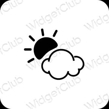 Estetické ikony aplikácií Weather
