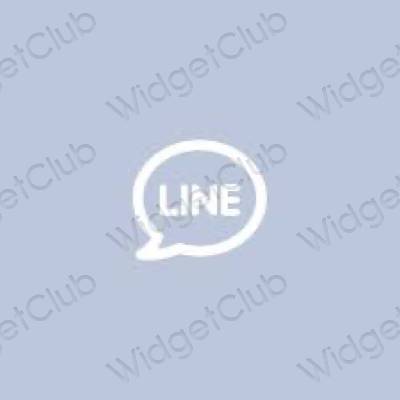 Estetický nachový LINE ikony aplikací