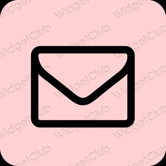 Estetic roz Mail pictogramele aplicației