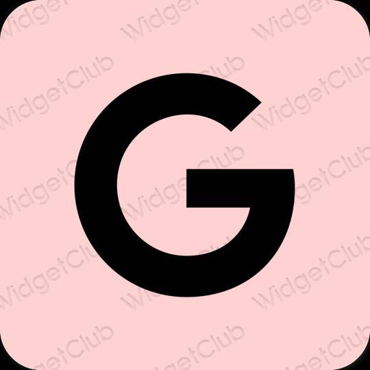 эстетический розовый Google значки приложений