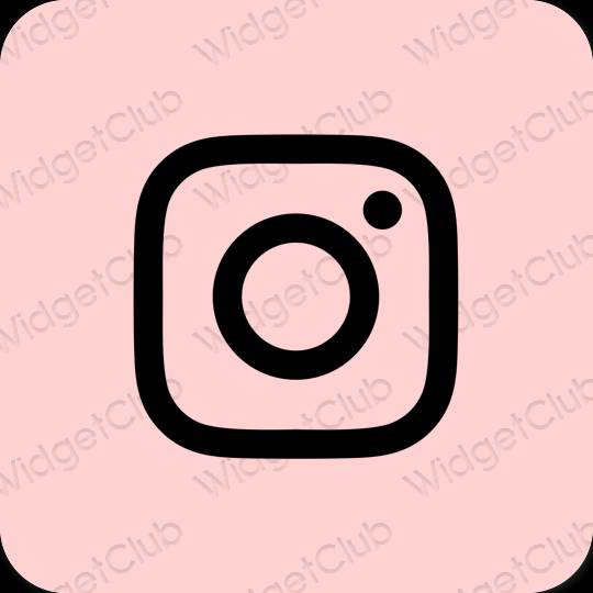 เกี่ยวกับความงาม สีชมพู Instagram ไอคอนแอพ