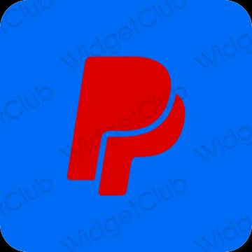 Естетичен лилаво Paypal икони на приложения