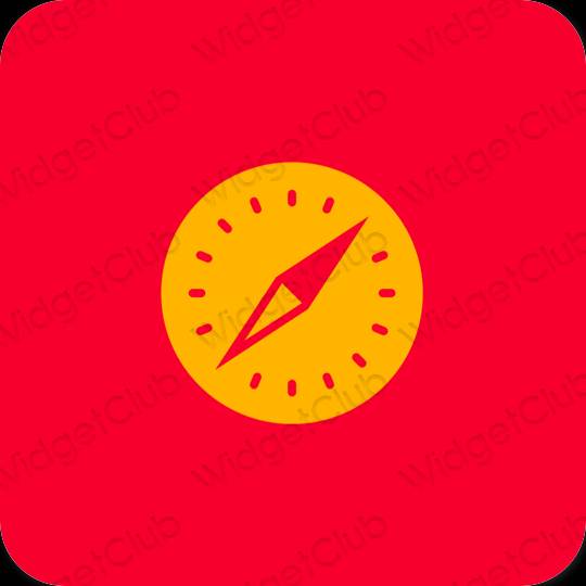 미적인 보라색 Safari 앱 아이콘