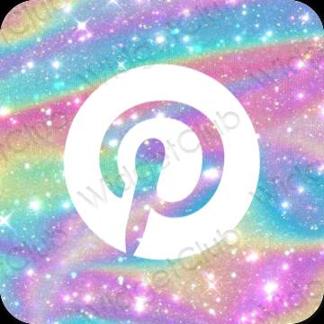 Esthetische Pinterest app-pictogrammen