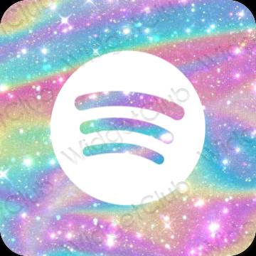 نمادهای برنامه زیباشناسی Spotify