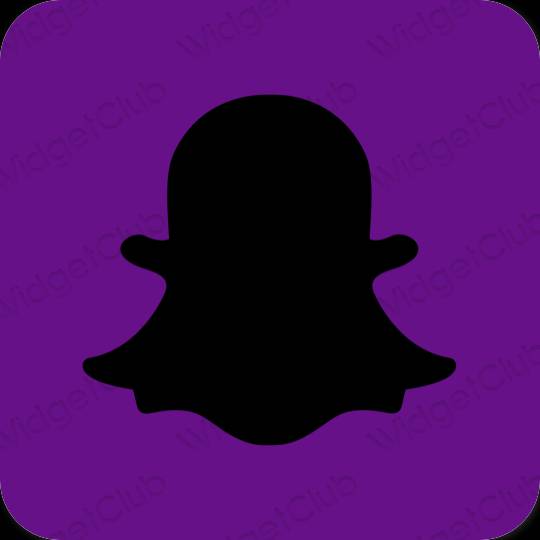 Естетичен лилаво snapchat икони на приложения