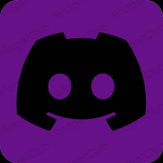 Estetsko vijolična discord ikone aplikacij