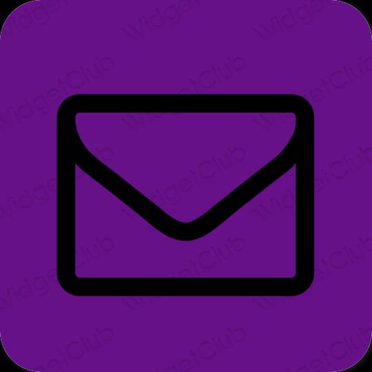 Estetico porpora Mail icone dell'app