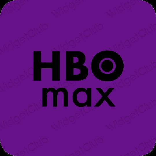 审美的 紫色的 HBO MAX 应用程序图标