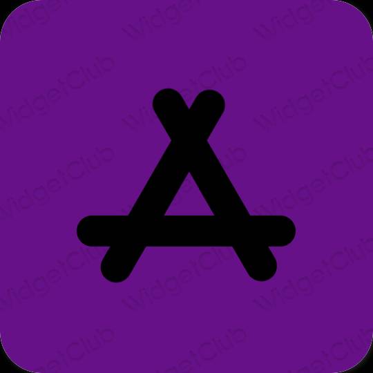 Thẩm mỹ màu tím AppStore biểu tượng ứng dụng