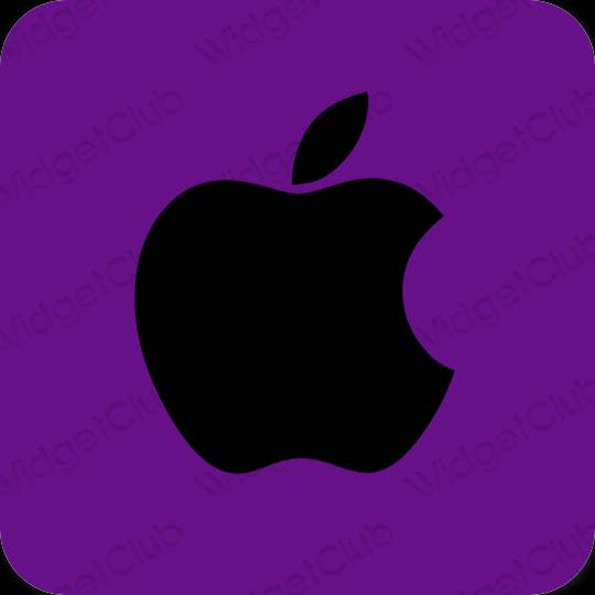 Estetický nachový Apple Store ikony aplikací