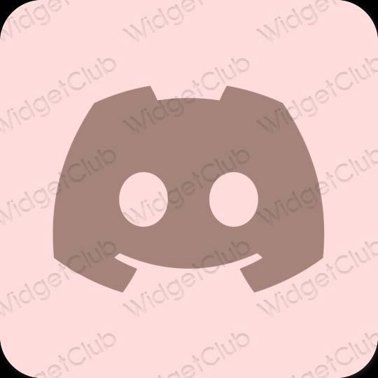 Estetický růžový discord ikony aplikací