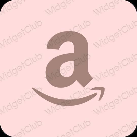 Estetic roz pastel Amazon pictogramele aplicației