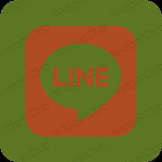 Stijlvol groente LINE app-pictogrammen