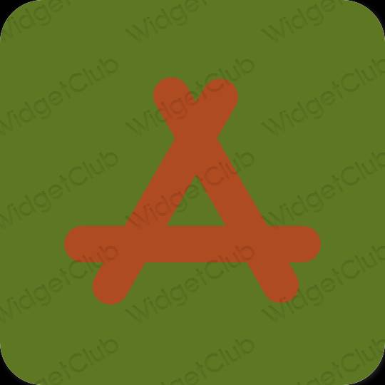 Estetsko zelena AppStore ikone aplikacij