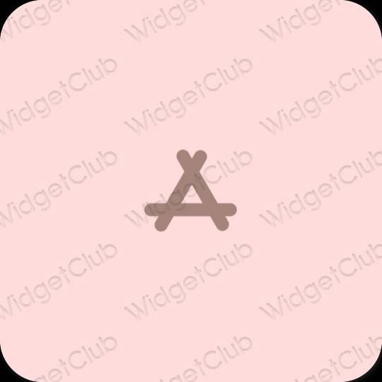 审美的 柔和的粉红色 AppStore 应用程序图标
