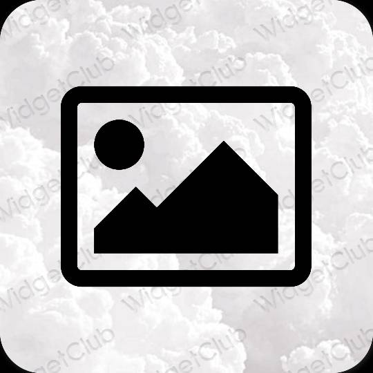 Ästhetisch Schwarz Photos App-Symbole