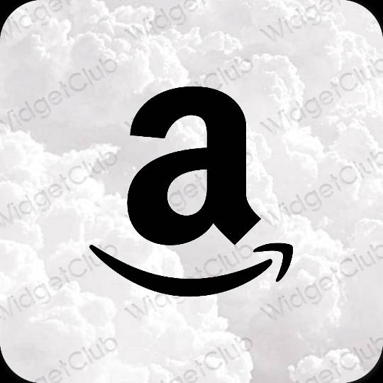 审美的 黑色的 Amazon 应用程序图标