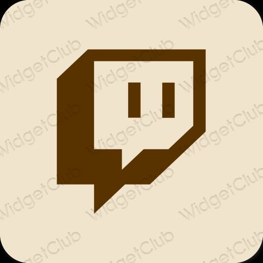 Ästhetische Twitch App-Symbole