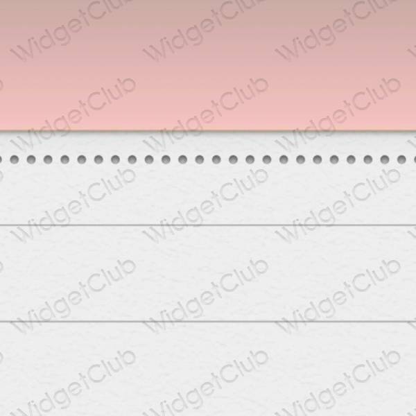Aesthetic gray Notes app icons