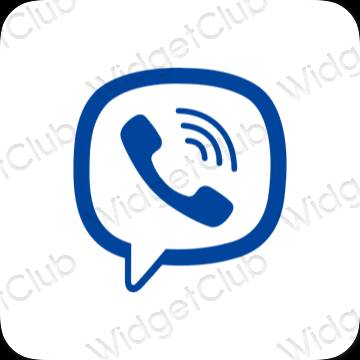 Icônes d'application Viber esthétiques