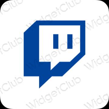 Esthetische Twitch app-pictogrammen