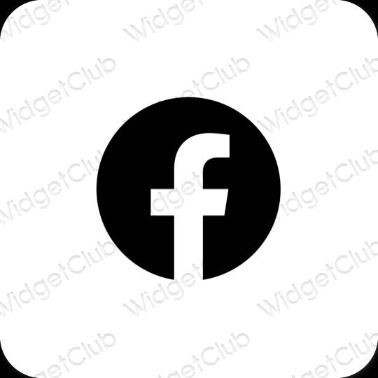 Estética Facebook ícones de aplicativos