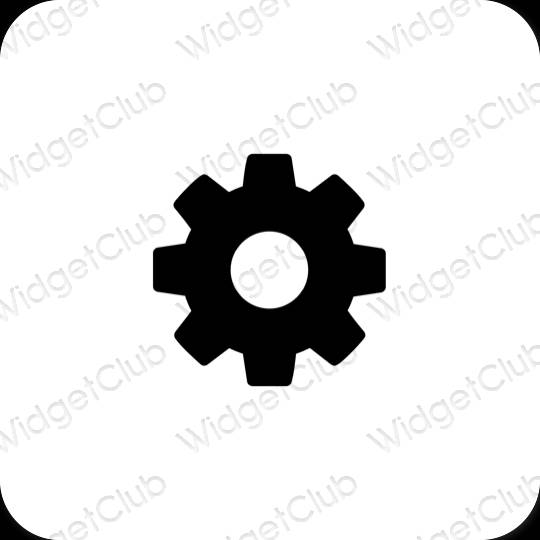 Esthetische Settings app-pictogrammen