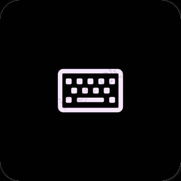 Estetis hitam Simeji ikon aplikasi