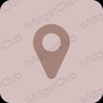 Estetico rosa Map icone dell'app