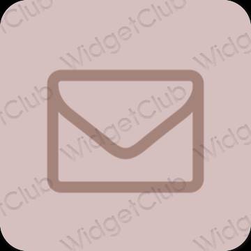 Esztétika pasztell rózsaszín Mail alkalmazás ikonok
