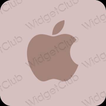 Esthétique rose pastel Apple Store icônes d'application
