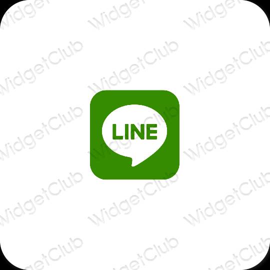 Esthetische LINE app-pictogrammen