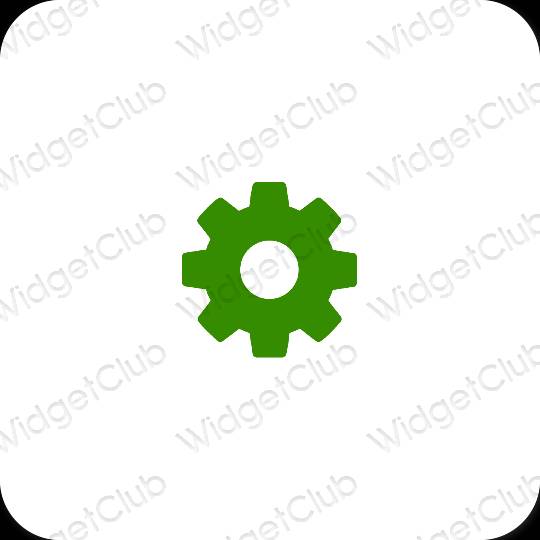 Esthetische Settings app-pictogrammen