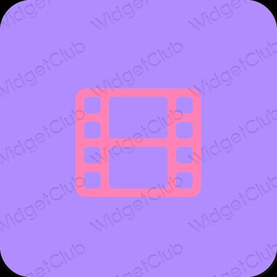 Aesthetic CapCut app icons