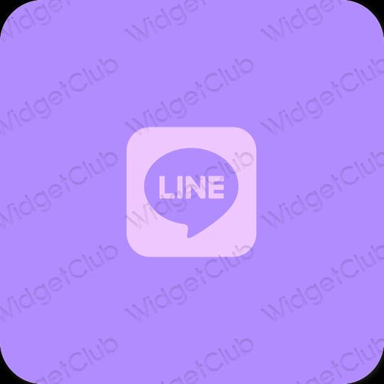 Icônes d'application LINE esthétiques