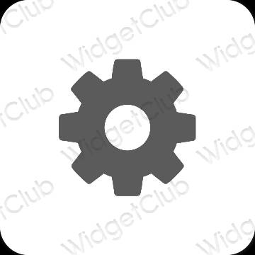 Esthetische Settings app-pictogrammen