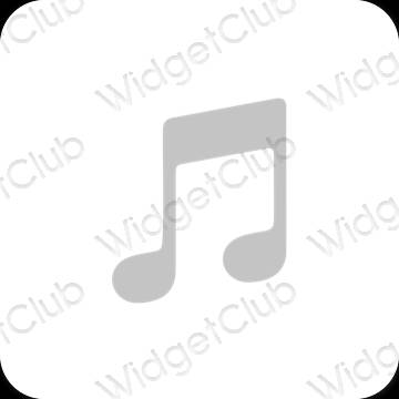 אייקוני אפליקציה Apple Music אסתטיים