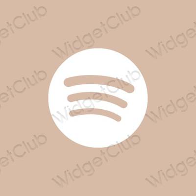Estetik kuning air Music ikon aplikasi