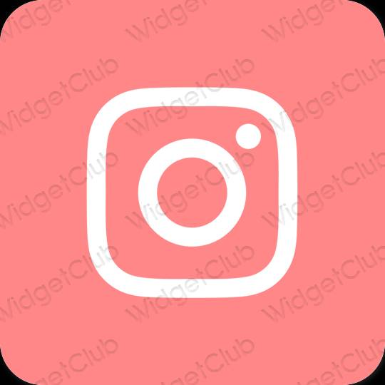 審美的 粉色的 Instagram 應用程序圖標