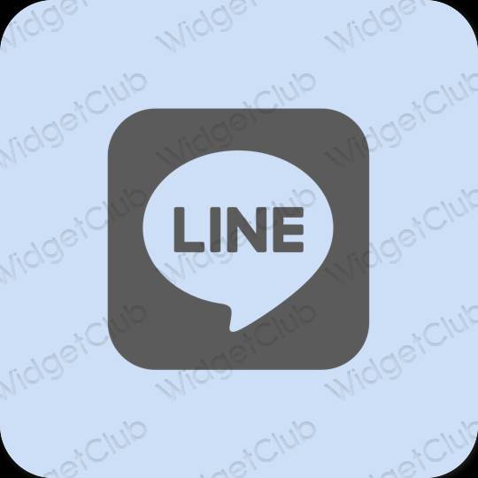 Estético roxo LINE ícones de aplicativos