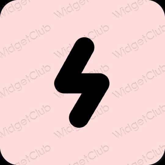 Ästhetisch Pastellrosa SODA App-Symbole