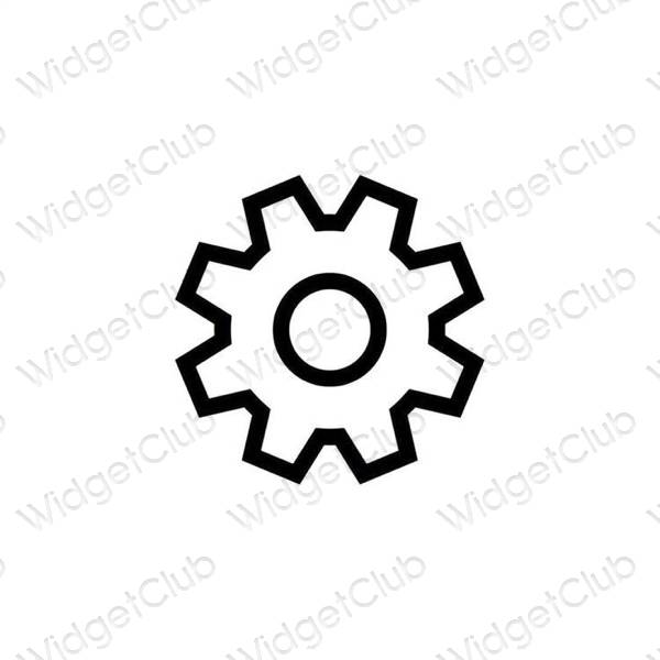 Esthetische Settings app-pictogrammen