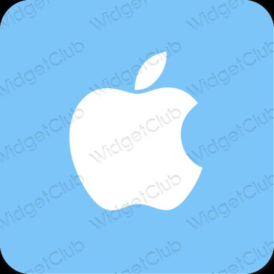 Thẩm mỹ màu xanh da trời Apple Store biểu tượng ứng dụng
