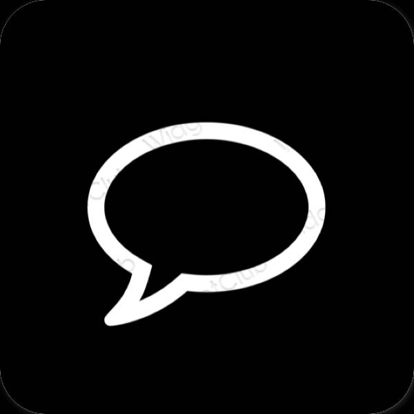 Estética Messages ícones de aplicativos