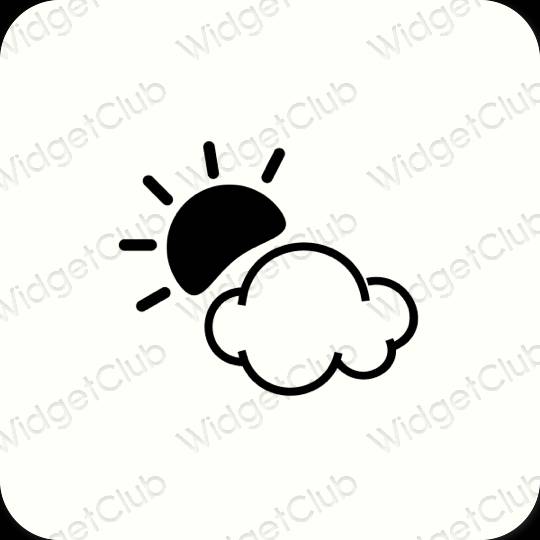 Aesthetic Weather app icons