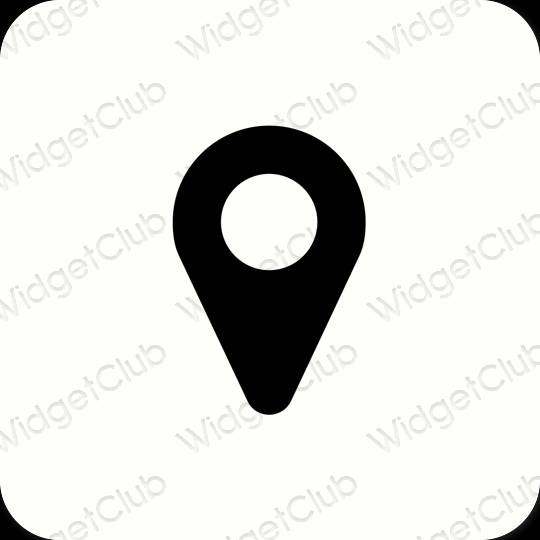 Ästhetische Map App-Symbole