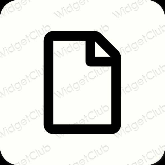 Estetické ikony aplikácií Notes