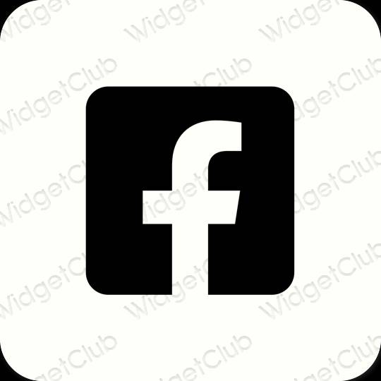 Esthetische Facebook app-pictogrammen