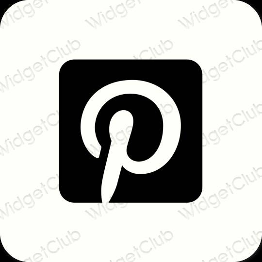 Esthetische Pinterest app-pictogrammen